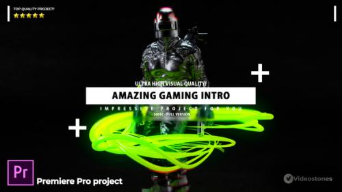 Videohive - Gaming Intro - Gamer channel opener Premiere Pro project - 33268238 - 33268238