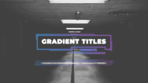 Videohive - Gradient Titles - 33270280 - 33270280