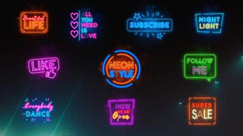 Videohive - Neon Titles || Premiere Pro MOGRT - 33286788 - 33286788