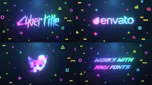 Videohive - Cyberpunk Logo And Title - 33298456 - 33298456