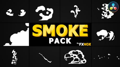 Videohive - Cartoon Smoke Elements And Transitions | DaVinci Resolve - 33303064 - 33303064