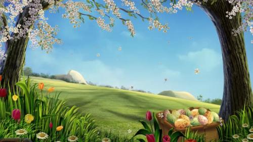 Videohive - Easter basket with egg - 30917050 - 30917050