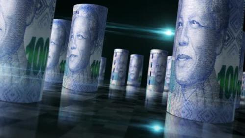 Videohive - South Africa Rand money banknotes rolls seamless loop - 33284975 - 33284975