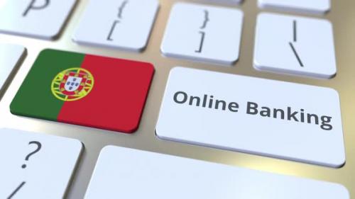 Videohive - Online Banking Text and Flag of Portugal on the Keyboard - 33285108 - 33285108