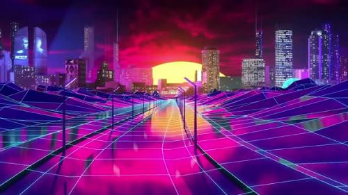 Videohive - Abstract futuristic visual of a modern city - 33288730 - 33288730