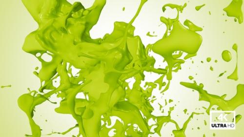 Videohive - Fresh Kiwi Fruit Juice Jet Stream Splash V2 - 33287450 - 33287450