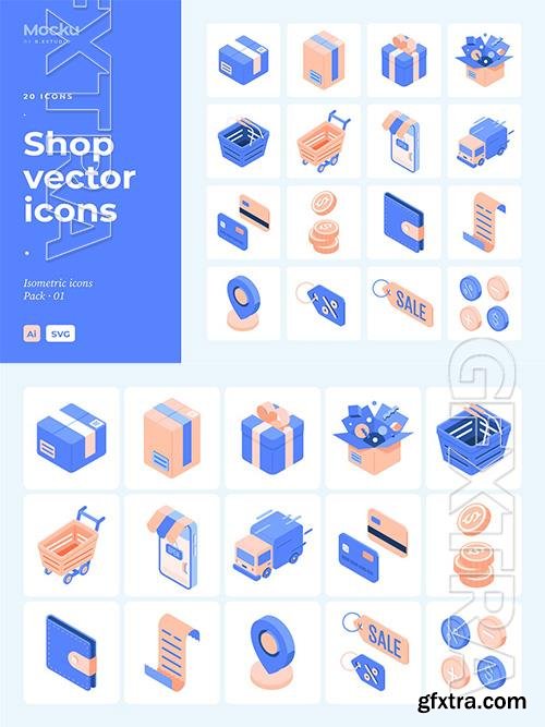 Shop Isometric Vector Icons VEL2ET6