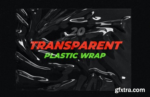 Transparent Plastic Wrap Texture Mock-Up