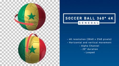 Videohive - Soccer Ball 360 4K - Senegal - 33304869 - 33304869
