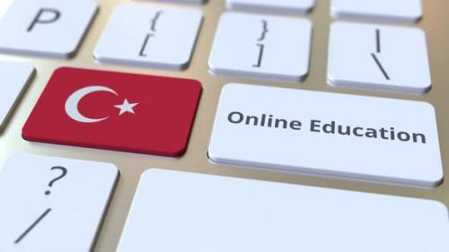 Videohive - Online Education Text and Flag of Turkey on the Buttons - 33305545 - 33305545