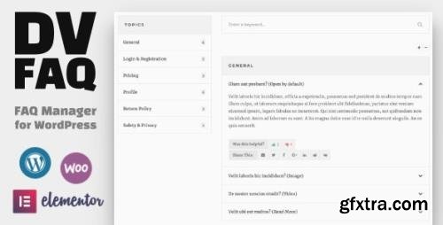 CodeCanyon - DV FAQ v1.3 - Advanced WordPress FAQ Plugin - 22718215