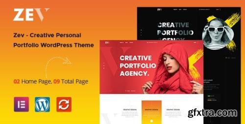 ThemeForest - Zev v1.0.4 - Creative Personal Portfolio WordPress Theme - 32538403