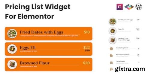 CodeCanyon - Pricing List Widget For Elementor v1.0.0 - 33308770