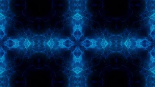 Videohive - Dark Blue Energy Kaleidoscope Loop 4K 05 - 33310347 - 33310347