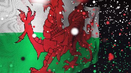 Videohive - Welsh Flag Particle Animation - 33311285 - 33311285