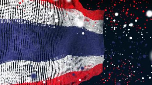 Videohive - Thai Flag Particle Animation - 33311302 - 33311302