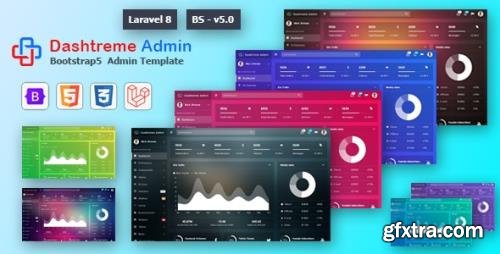 ThemeForest - Dashtreme v1.0 - Laravel 8+ Bootstrap5 Admin Template (Update: 2 May 21) - 31701888