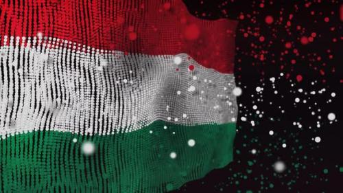 Videohive - Hungarian Flag Particle Animation - 33311312 - 33311312