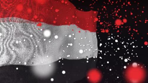 Videohive - Yemen Flag Particle Animation - 33311317 - 33311317