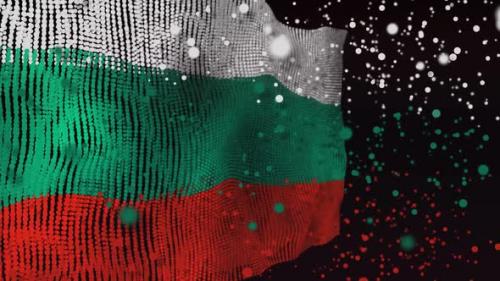 Videohive - Bulgarian Flag Particle Animation - 33311320 - 33311320