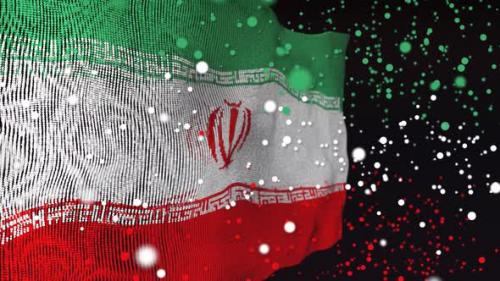 Videohive - Iranian Flag Particle Animation - 33311334 - 33311334