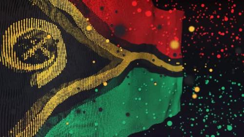 Videohive - Vanuatu Flag Particle Animation - 33311340 - 33311340