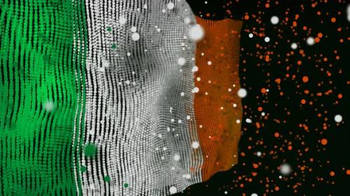 Videohive - Irish Flag Particle Animation - 33311344 - 33311344