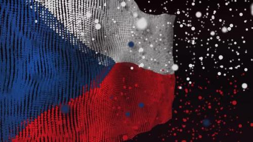 Videohive - Czech Flag Particle Animation - 33311346 - 33311346