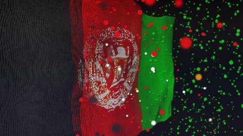 Videohive - Afghanistan Flag Particle Animation - 33311352 - 33311352