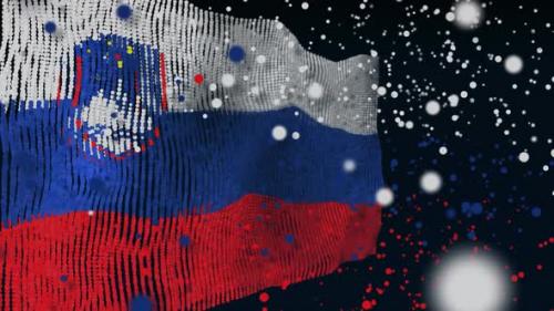 Videohive - Slovenian Flag Particle Animation - 33311367 - 33311367