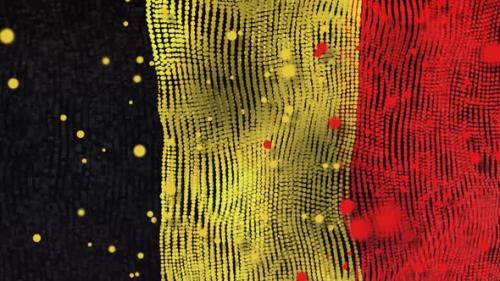 Videohive - Belgian Flag Particle Animation - 33311369 - 33311369