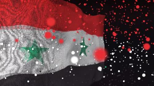 Videohive - Syrian Flag Particle Animation - 33311374 - 33311374