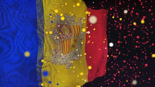 Videohive - Andorran Flag Particle Animation - 33311378 - 33311378