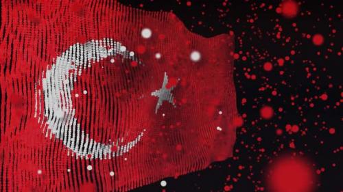 Videohive - Turkish Flag Particle Animation - 33311379 - 33311379