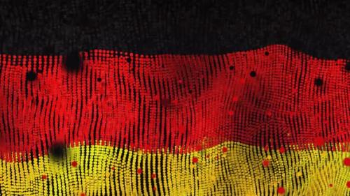 Videohive - German Flag Particle Animation - 33311387 - 33311387