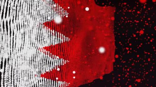 Videohive - Bahrain Flag Particle Animation - 33311405 - 33311405