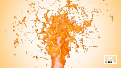 Videohive - Fresh Orange Juice Jet Stream Splash V7 - 33312308 - 33312308