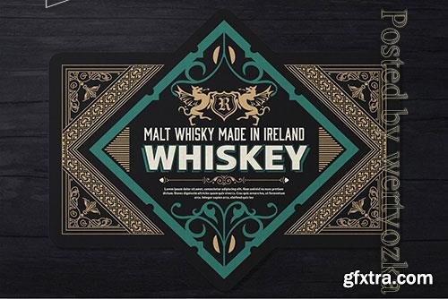 Vintage Liquor Label Packaging Layout