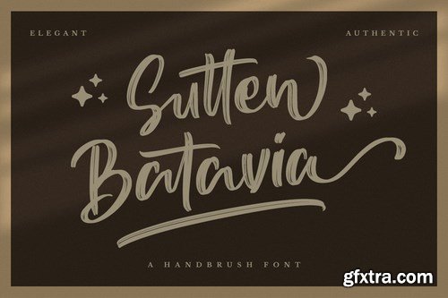 Sutten Batavia - Brush Font