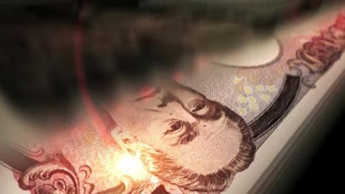 Videohive - Japanese Yen money counting seamless loop - 33316654 - 33316654