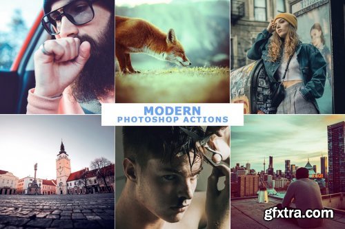 CreativeMarket - 40 Modern Photoshop Actions 8 4723018