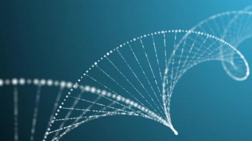 Videohive - Hologram DNA strand background - 4K - 33327186 - 33327186