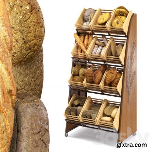 Rack with bread