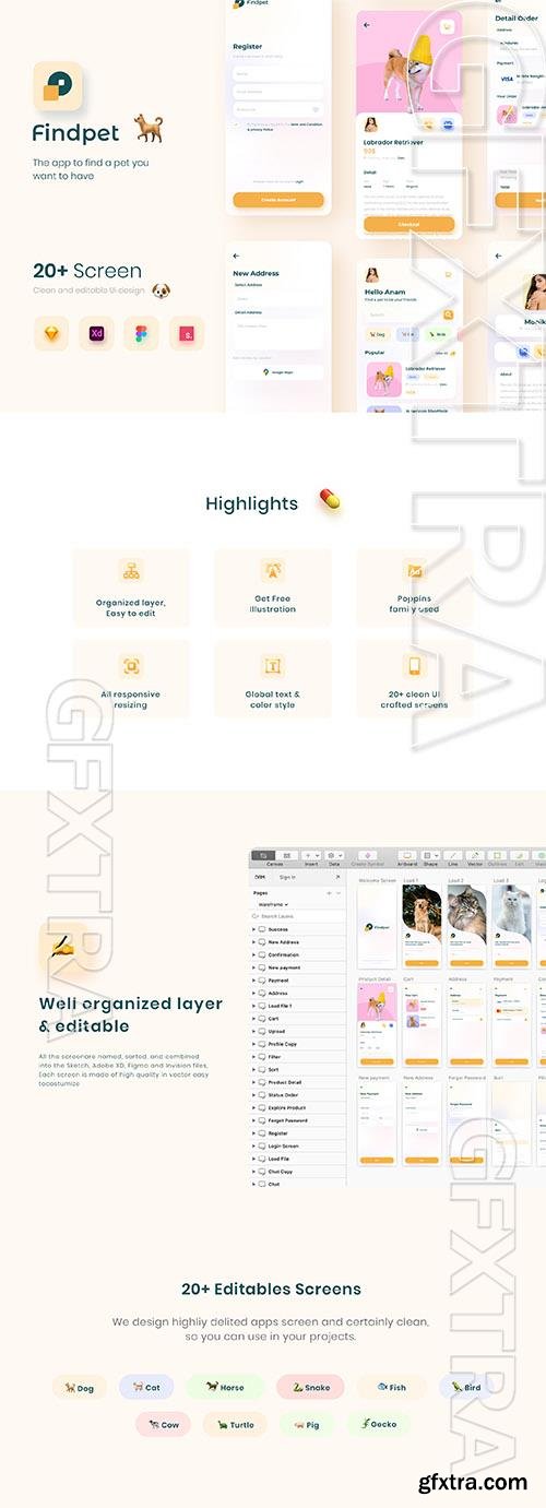 Findpet - Pet Finder UI KIT