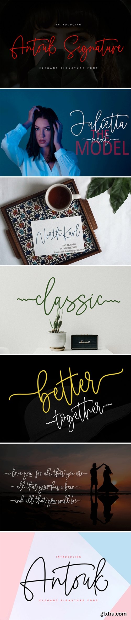 Antouk Signature Font