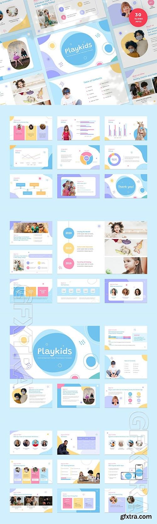 Kid Entertainment Center Powerpoint, Keynote and Google Slides Template