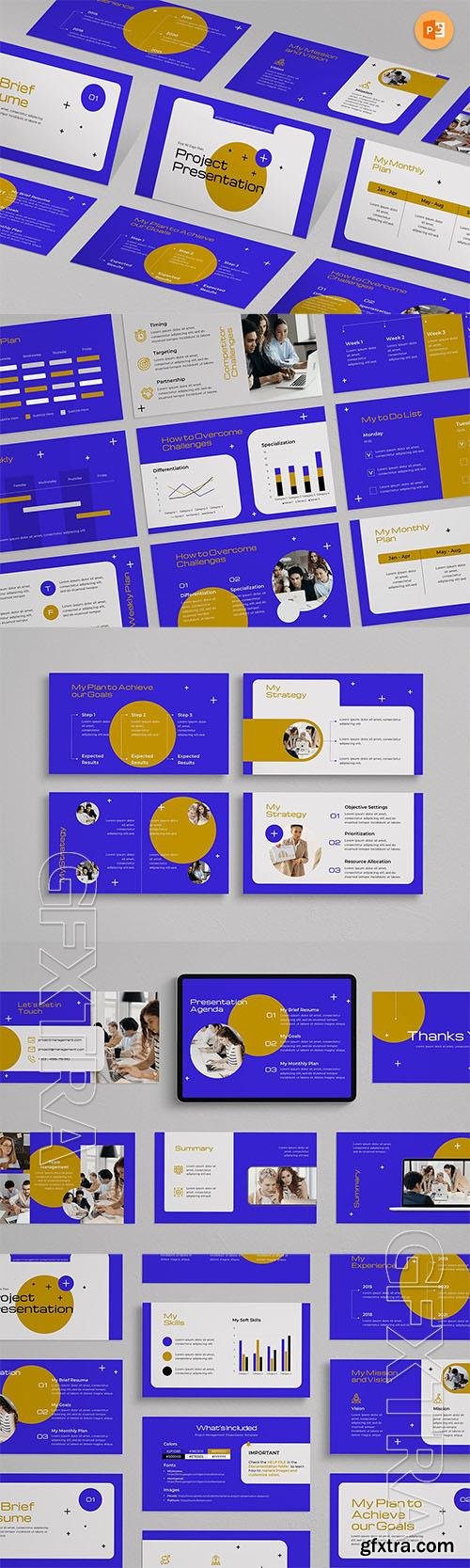 Project Presentation PowerPoint and Google Slides Template 