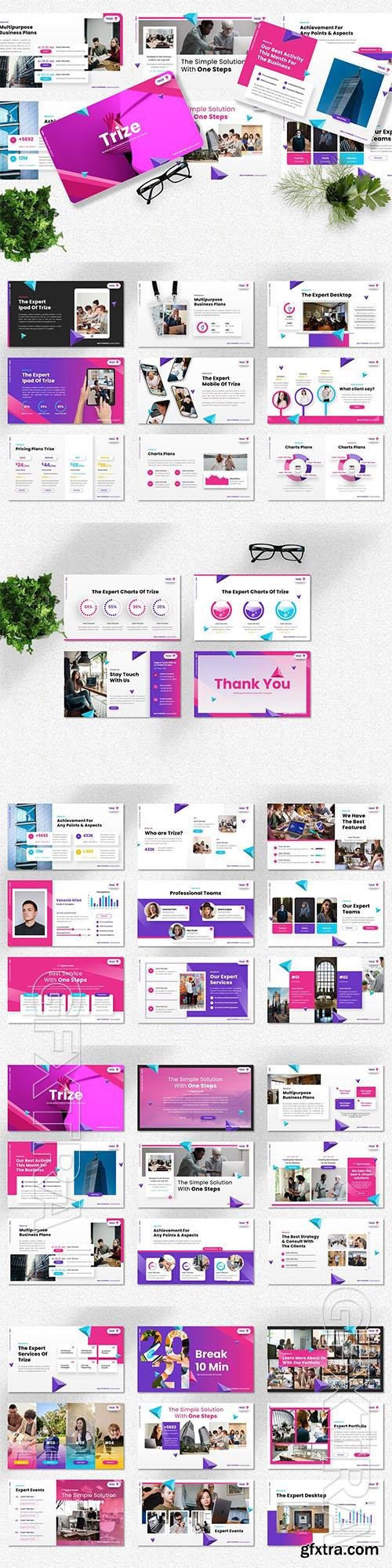 Trize - Multipurpose Creative Powerpoint, Keynote and Google Slides Template  