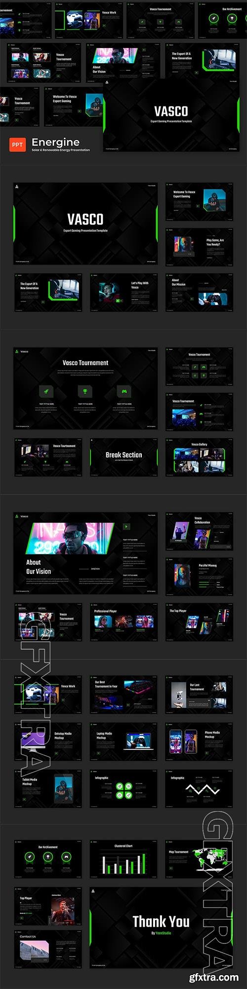 Vasco - Esport Gaming Powerpoint, Keynote and Google Slides Template  