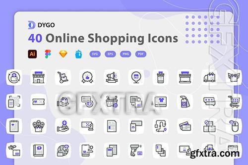 Dygo - Online Shopping Icons W7TVRNY